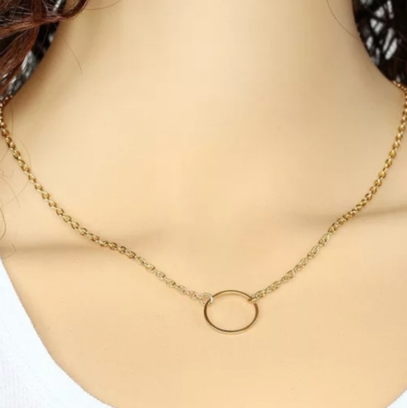 Simple Circle 🍇🍇🍇🍇 Necklace - Picture 2 of 2